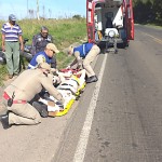 Acidente com moto na PR 151 entre Palmeira e Ponta Grossa-1-Foto-A RedeCop (3)