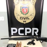 Polícia Civil de Palmeira apreende armas e munições em cumprimento de Mandado de Busca e Apreensão-interna 2-Divulgação Polícia Civil