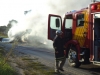 CaminhÃ£o carregado com batatas pega fogo na PR 151 prÃ³ximo Ã  localidade do Lago